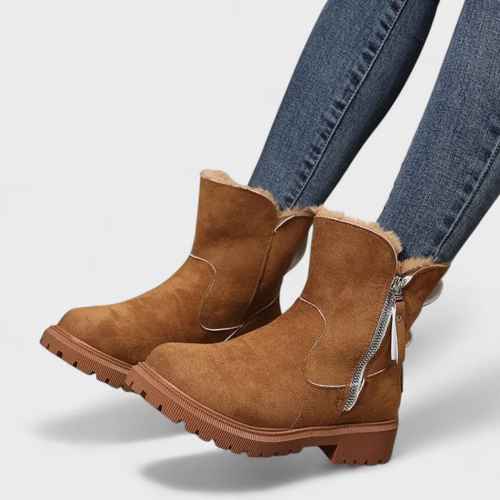 Soena | Eleganckie buty z futerkiem