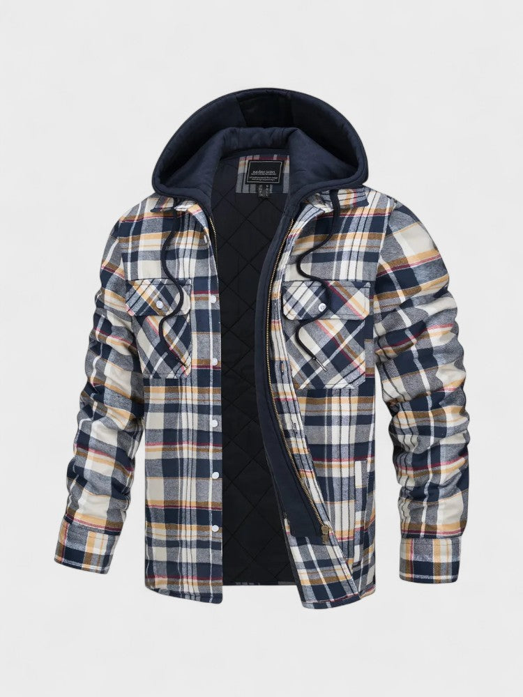 Arkelon™ | Męska ciepła kurtka z wełnianej mieszanki premium