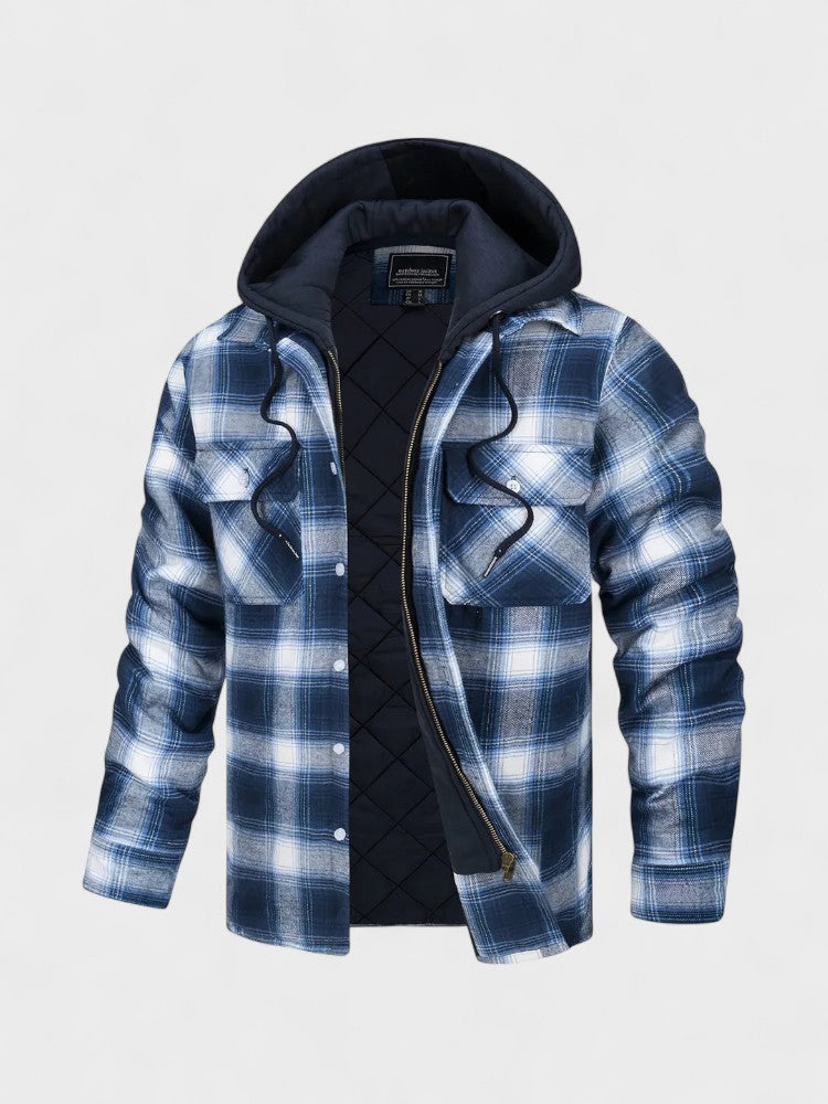 Arkelon™ | Męska ciepła kurtka z wełnianej mieszanki premium