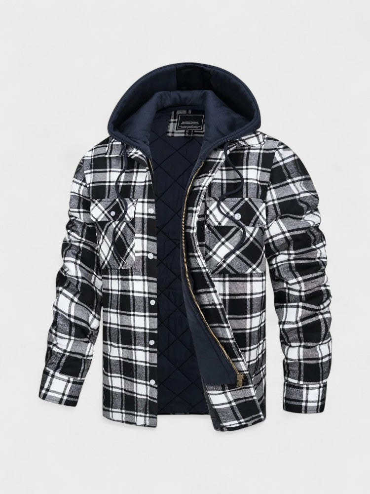 Arkelon™ | Męska ciepła kurtka z wełnianej mieszanki premium