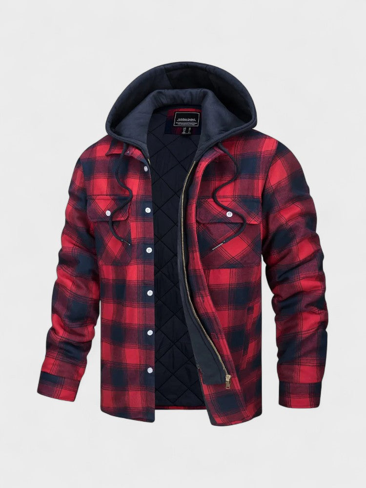 Arkelon™ | Męska ciepła kurtka z wełnianej mieszanki premium