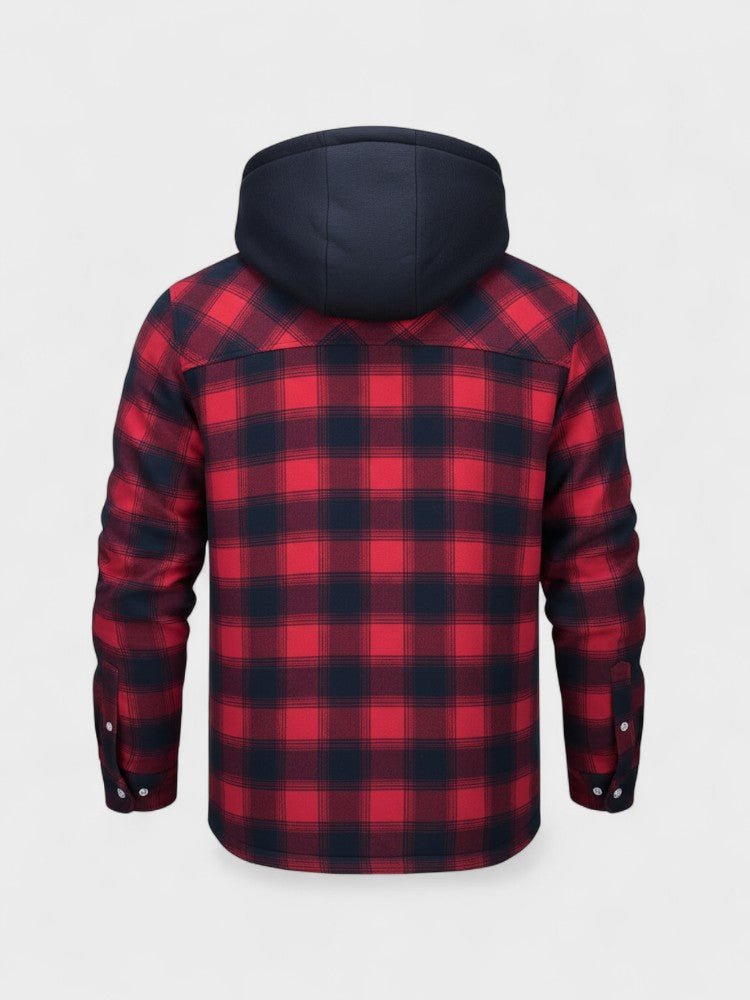 Arkelon™ | Męska ciepła kurtka z wełnianej mieszanki premium