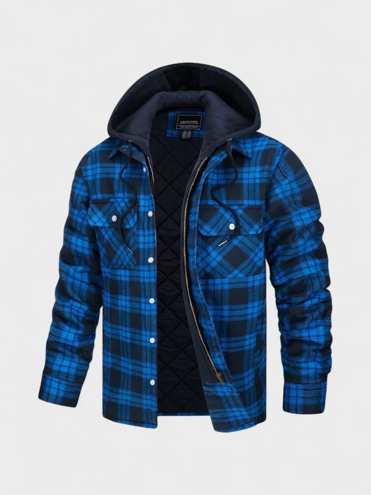 Arkelon™ | Męska ciepła kurtka z wełnianej mieszanki premium