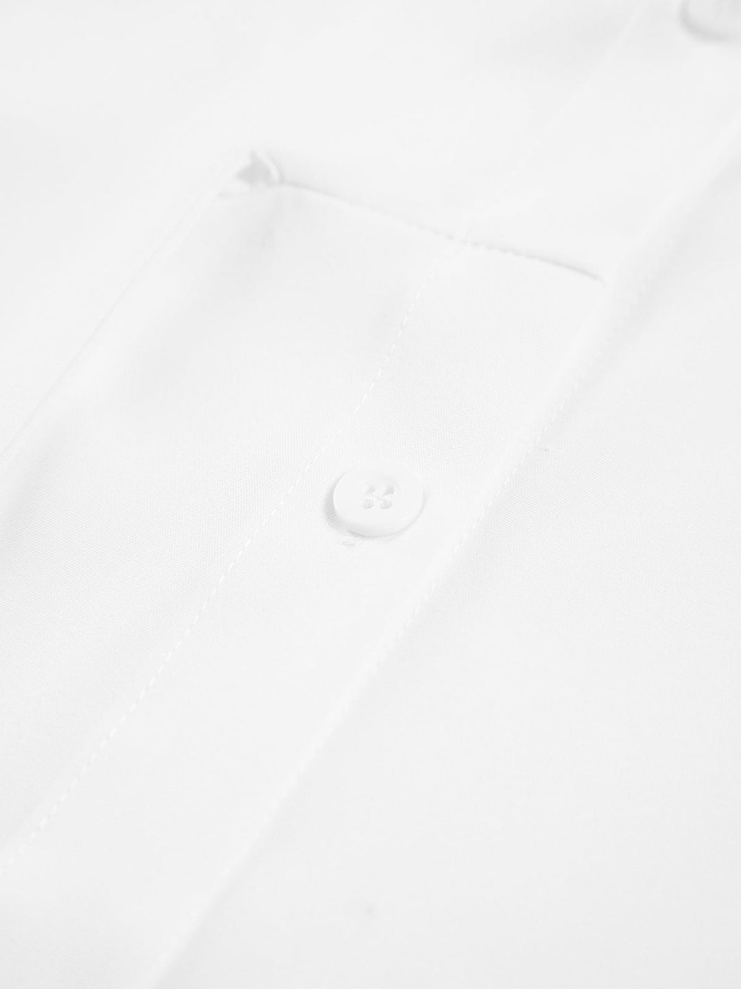 Długa koszula z kołnierzykiem i wiązana