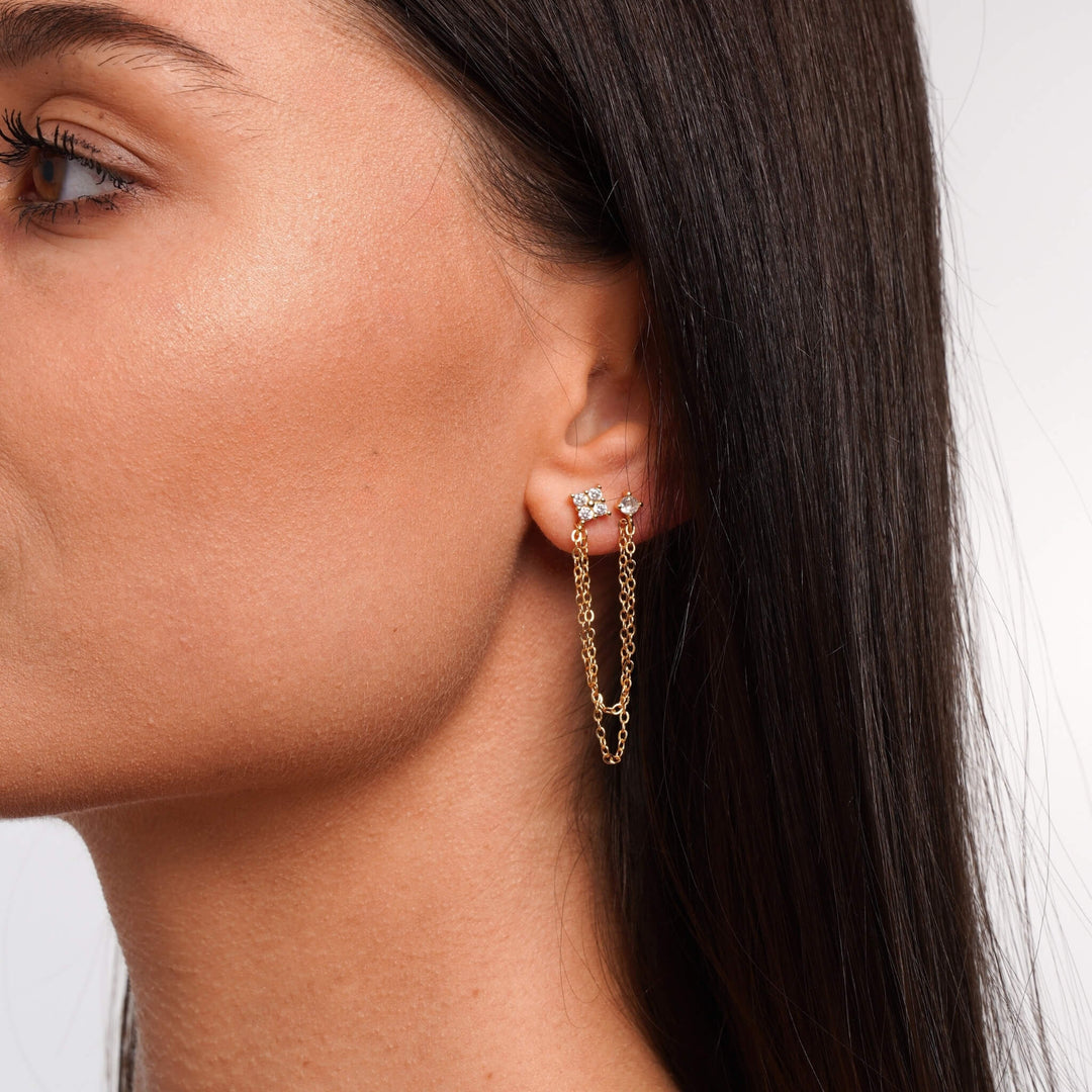 Kolczyki Łańcuchowe Grace