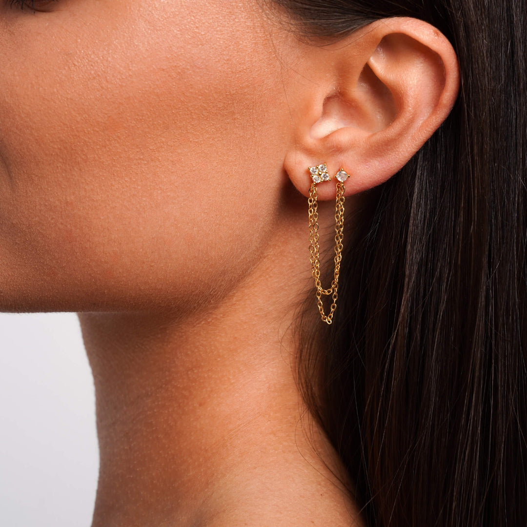 Kolczyki Łańcuchowe Grace