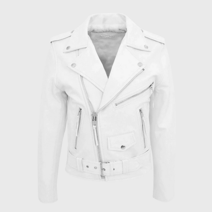 Skórzana kurtka z zamkiem błyskawicznym