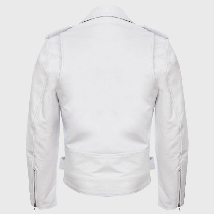 Skórzana kurtka z zamkiem błyskawicznym