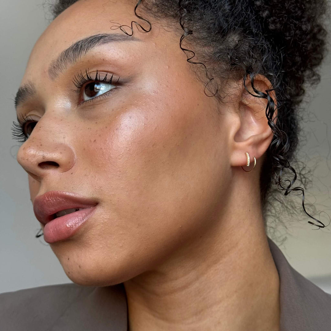 Kryształowe Podwójne Kolczyki