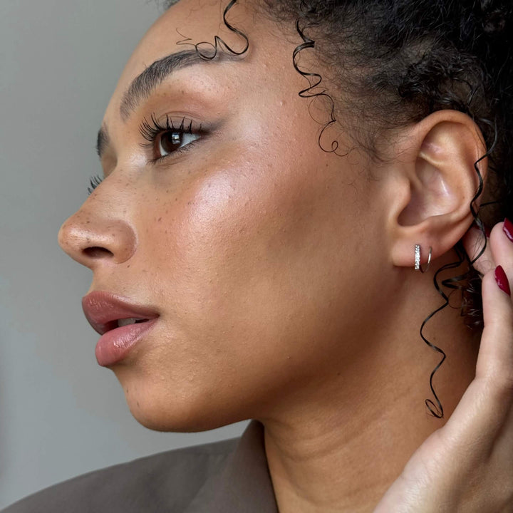 Kryształowe Podwójne Kolczyki